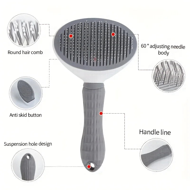 Animoo Self-Cleaning Pet Grooming Brush
